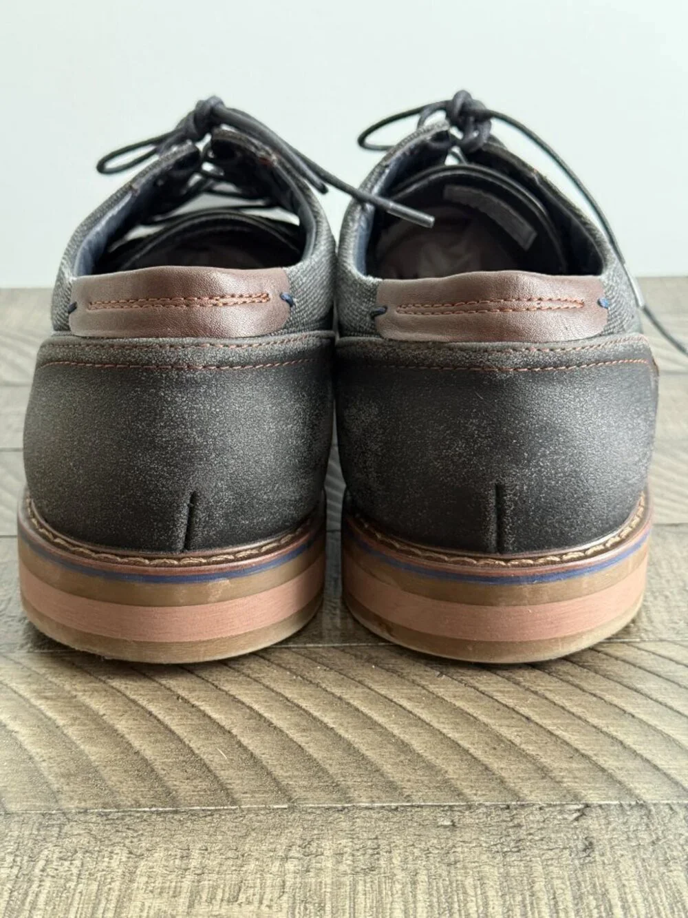 Freeman Hudson F220009 Black Oxford  Derby Dress Shoes Men's Size 10.5W
